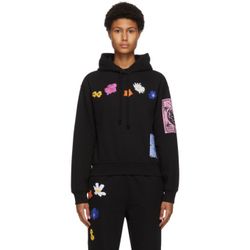 Alexander McQueen McQ Black Athena Flowers Hoodie !