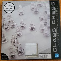 Glass Chess Game NEW