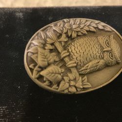 Pewter Brooch With Matching Earrings (ms dee)