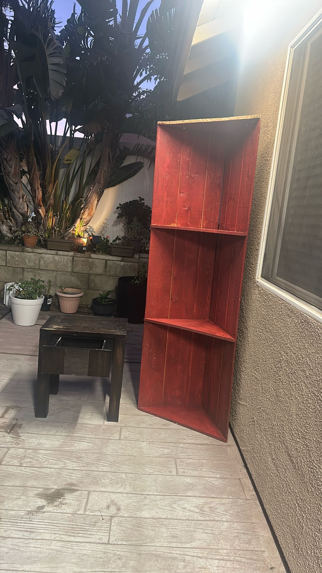Corner Shelf And A Small Table/Drawer