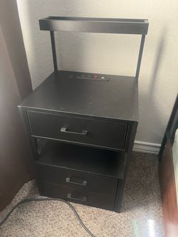 Nightstand with outlets