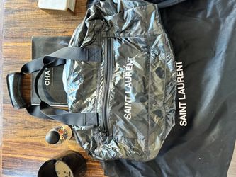Saint Laurent Black Nylon Duffle Bag