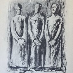 FIGURE Gino Bonichi SCIPIONE 1933 Fine Art Print Vintage 1940’s Antique Original Italy Italian Printed Collectible Portrait