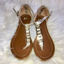 Nordstrom BP Girls Metallic Sandal - Size 2