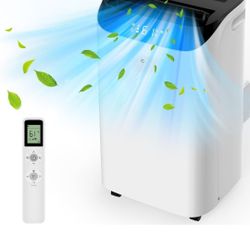 Humhold 14000 BTU Portable Air Conditioners with Remote Control, 3-in-1 Free Standing Cooling AC Unit with Fan & Dehumidifier, Cools Room up to 700 sq