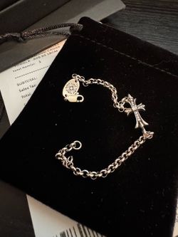 Customized Church Gothic Emo Hearts Chrome Accents Bracelet
