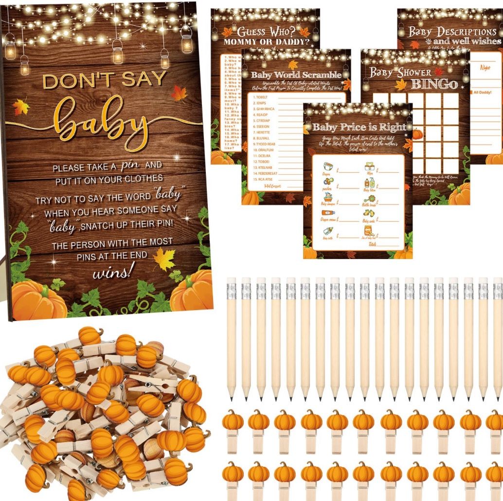 Fall Thanksgiving Baby Shower Game