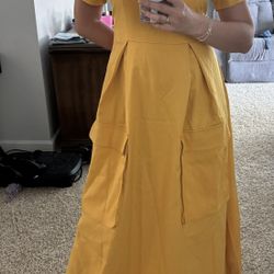 Long Yellow Dress size large