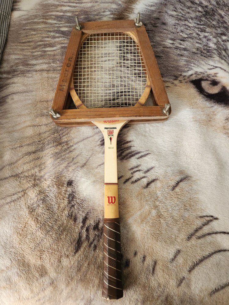 Vintage WILSON Proffessional CHAMP Racket With Rack