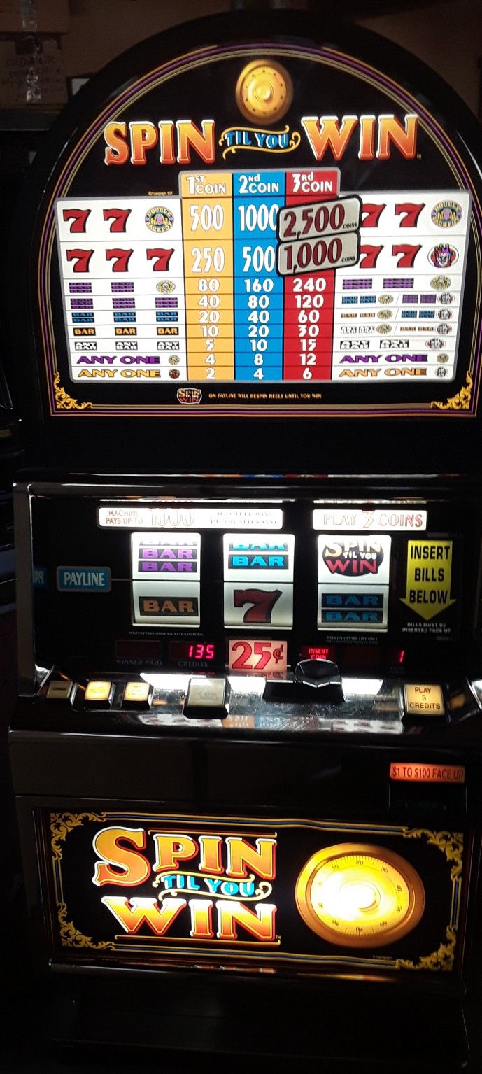 Spin Till You Win Coin Slot Machine 