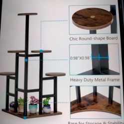 All New 6 Tiered Corner Plant Stand 
