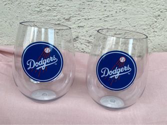 Los Angeles Dodgers Stemless Wine Glass Set