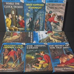 Hardy Boys Book Lot 8 Hardcover Books Grosset & Dunlap Classic Mystery Set