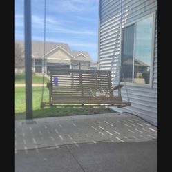 Wooden Porch Swing