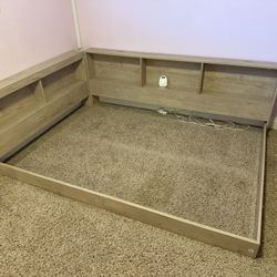 Bookshelf Corner Full Bed Frame Ashley furniture 