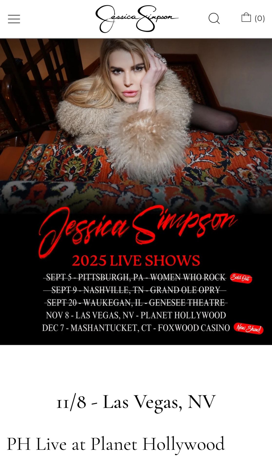 Jessica Simpson Concerts