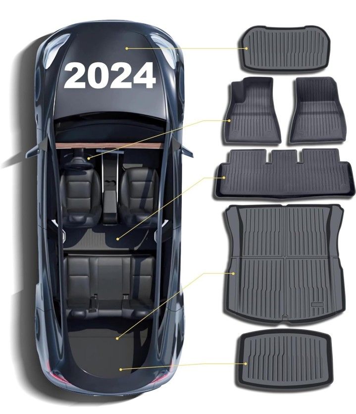 Floor Mats for 2024 2025 Tesla Model 3 Highland,