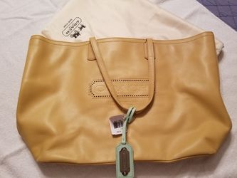 Leather Coach Neverfull