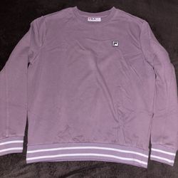 Fila purple and white sweatshirt