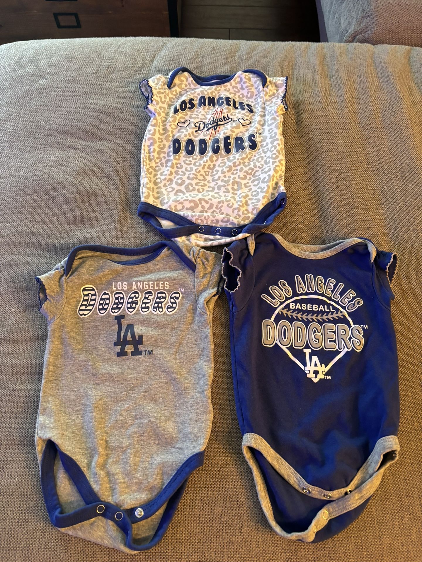 LA Dodger Onesie Baby Girl