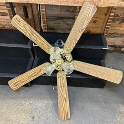 Ceiling Fan w/Glass shades