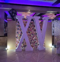 Numbers 15, 16 Giant XVI Quinceanera Sweet 16