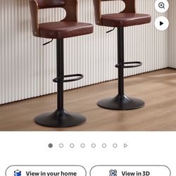 Set of 2 Swivel Bar Stools