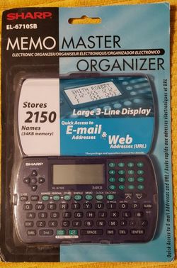 Sharp EL-6710SB Memo Master Organizer 