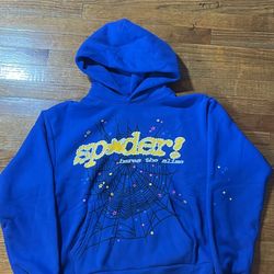 Marina/royal blue Sp5der/Spider hoodie 1:1