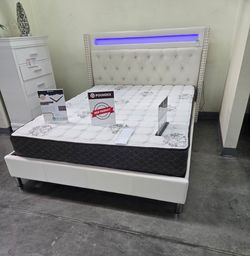 Queen Bed Frame With Mattress