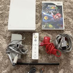 Nintendo Wii Console With Super Mario Galaxy