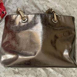 Michael Kors Large Silver Tote 