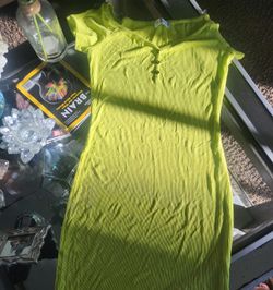Neon Yellow Mini DRESS