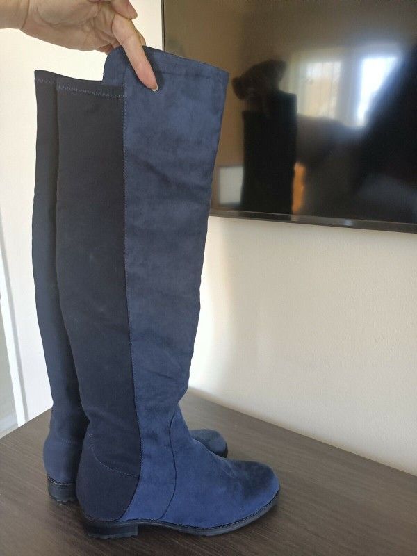 Unisa Blue Boots for Women 9