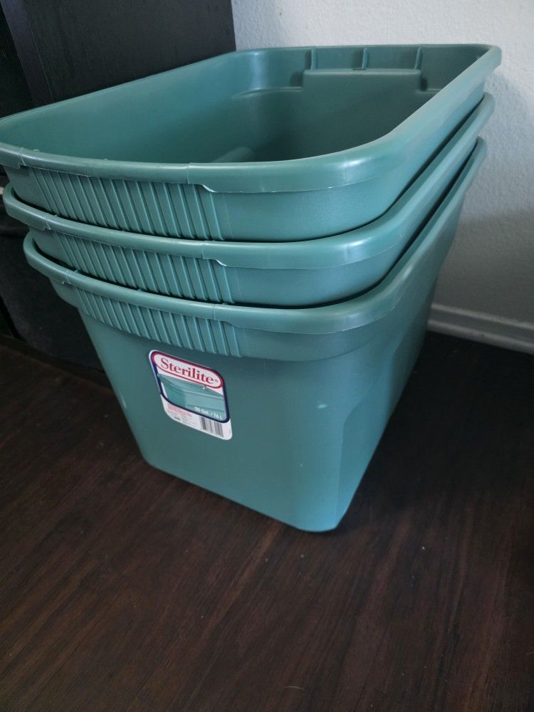 STERILITE 20 GALLON STORAGE CONTAINERS