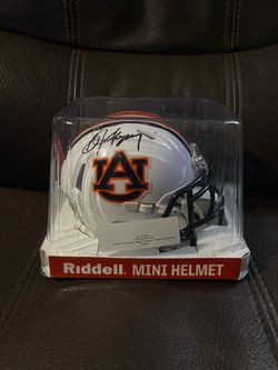 Bo Jackson Beckett BAS Autograph Mini Helmet Signed Auburn University