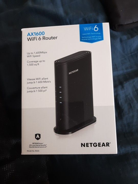 Netgear AX1600 WiFi 6 Router RAX5-100PAS NEW