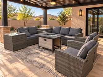 Outdoor Patio 8 Piece Conversation Set *New*