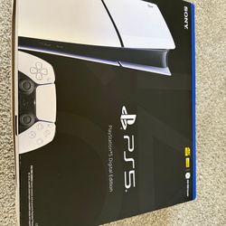 PlayStation 5 Digital version with two controllers