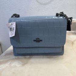 Coach Klare Leather Crossbody Bag, QB/Cornflower