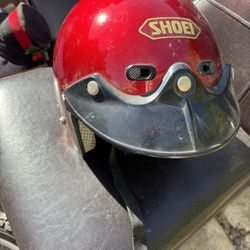 Vintage Shoei  Motorcycle Helmet and junior motorcycle helmets