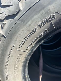All terrain tires 285/70/17