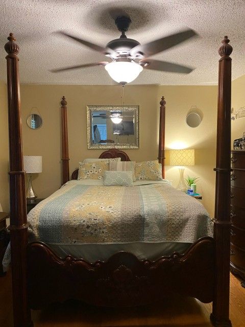 Solid Wood (Cherry) Bedroom Set,  originally purchased from “Aladdin" Furniture Store
