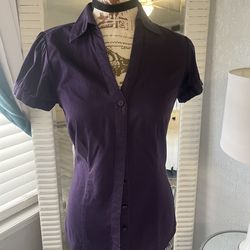 Purple Blouse $15 size  Small