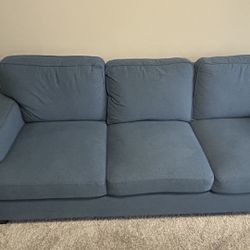 Blue 3-Seater Homelegance Elmont Sofa - Great Condition