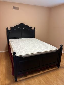 Queen Bed Frame, Mattress & Box spring
