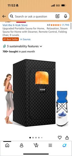 NEW un-open box Sauna (single person)