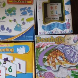 Lot Of Educational Books,puzzles Games