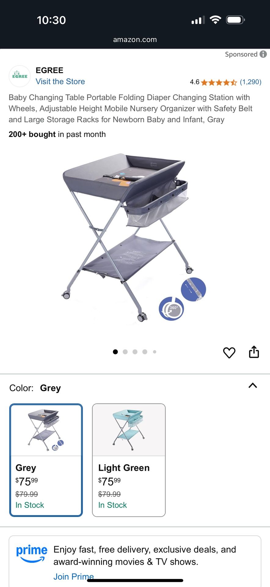 Baby And Toddler Changing Table Foldable