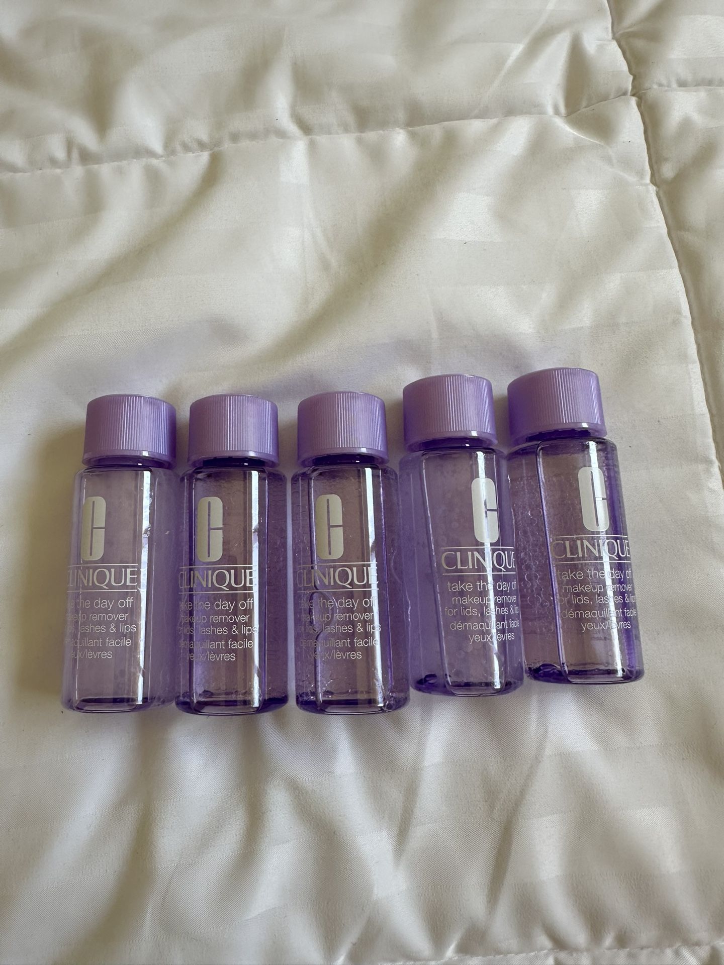 5 x Clinique Take The Day Off Makeup Remover For Lids, Lashes & Lips 1.7oz 50ml